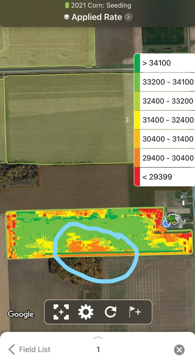 CBauer31's tweet image. Tried out the new stand count feature on the @DroneDeploy app, and it is spot on as far as accuracy goes! It matched up very well with the variable rate seeding rate map. The farmer and myself were both impressed. @PioneerSeeds #plant21 #technologyiscool