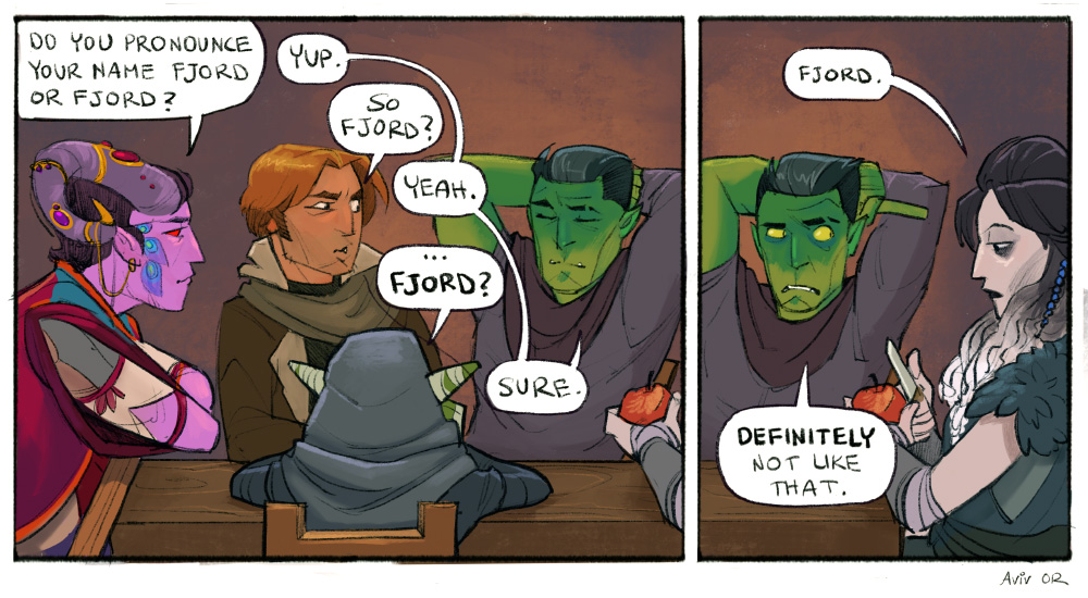 Can't believe #CriticalRole campaign 2 has been running for more than 3 years. Also can't believe it's *only* been 3 years, feels like I've known these characters forever. 

Here are some old #criticalrolefanart comics from the very beginning. 