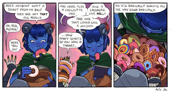 Can't believe #CriticalRole campaign 2 has been running for more than 3 years. Also can't believe it's *only* been 3 years, feels like I've known these characters forever. 

Here are some old #criticalrolefanart comics from the very beginning. 