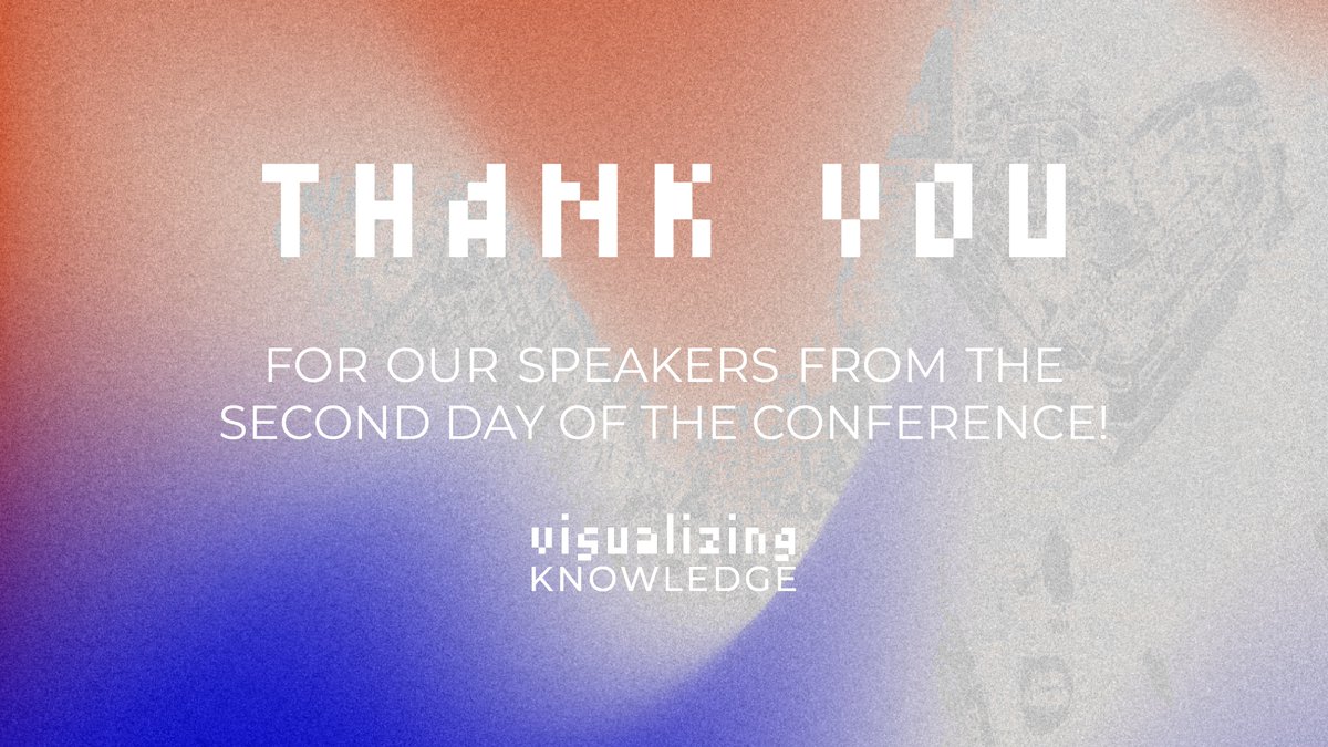 Visualizing Knowledge 2021 is now officially over! We would like to thank our participants and amazing speakers for their presentations and sharing their inspiring thoughts on data visualization in this year's edition focusing on the theme of democracy. See you next year!