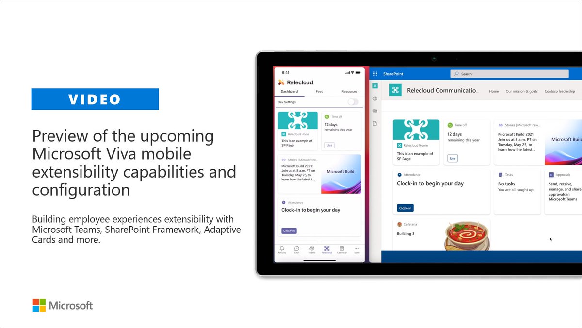 vesajuvonen's tweet photo. 🤩 Great #Microsoft365dev demo by Vinit Kumar Baheti (Microsoft) on introduction to Viva Connections mobile extensibility model

✔ Viva Connections mobile experience
✔ Different extensibility options
✔ Sample scenarios

Watch 📺 → https://t.co/6uOLBBs9Nj #SharePoint #MSFTViva https://t.co/b7NgiuEkxk