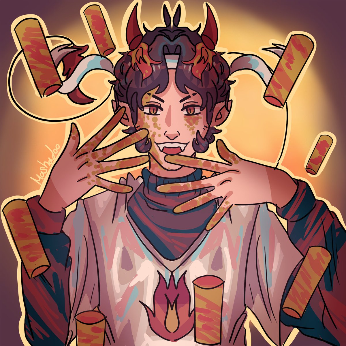 MashadooMain's tweet photo. Blaze Sapnap !
"I'm canonically Sapnap's Father"
-BBH
#sapnapminecraft #sapnapart #sapnapfanart #sapnap 
@sapnap @sapnapalt 
#dsmp #dsmpfanart #dsmpsona 
#dreamsmp #dreamsmpsona #dreamsmpfanart 
#mcytspace #mcytart #mcytfanart #mcyttwt #mcyt 
#badboyhalo 
Likes and rt and lovely! https://t.co/SIlnAnjzwM