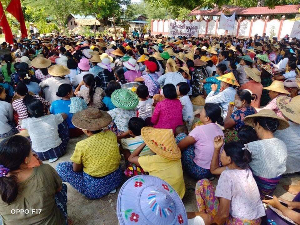 Human Ocean by combination of Villages from the other side #Monywa on 2nd June to peacefully Protest Against Military Coup and called for Restoration of Democracy. 

#WhatsHappeningInMyanmar
#June2Coup