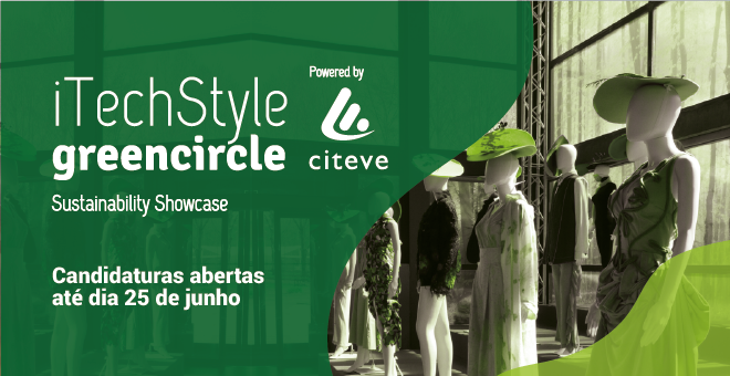 CITEVE's tweet photo. Está aberta a janela de oportunidade para participar no iTechStyle Green Circle - Sustainability Showcase 2021. 🌍
As candidaturas até 25 de junho. Formulário disponível em https://t.co/Um9NLLYpWG. 👈
#itechstyle #greencircle #sustentabilidade #economiacircular #modtissimo https://t.co/F4JQWI1zId