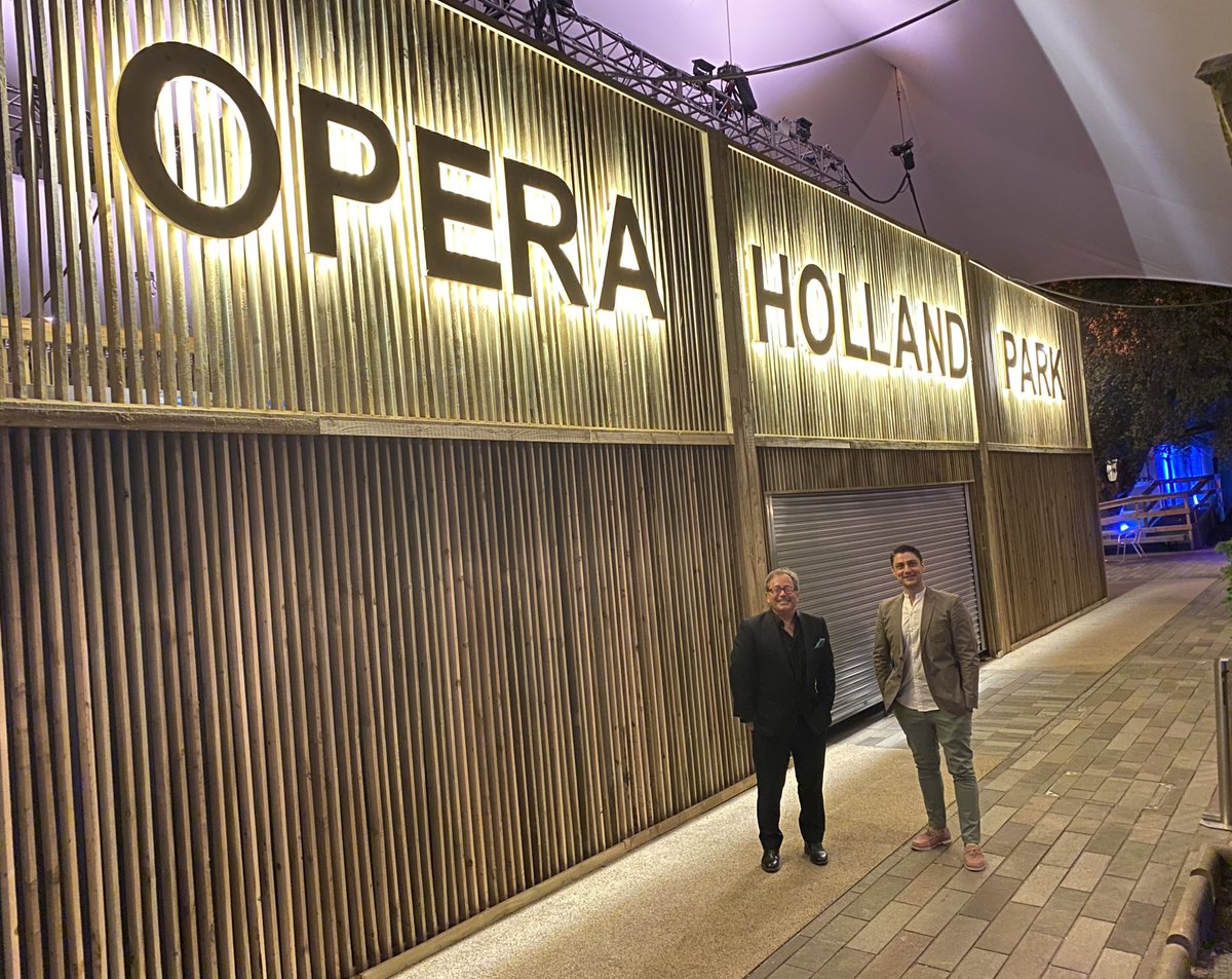 Well, we did it. We opened a season <a href="/operahollandpk/">Opera Holland Park</a>. SO many people have worked so hard for do long to get here. Nice to have a quiet moment with this man at the end of the night. <a href="/takis_DESIGN/">takis DESIGN</a> #OHP2021 #reimagining #design