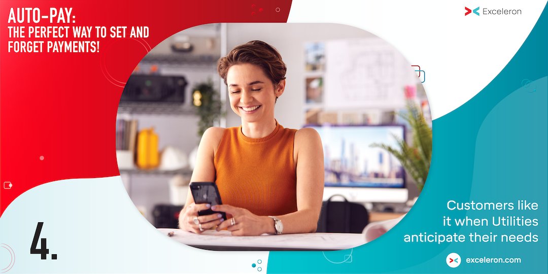 Exceleron's tweet photo. Customers like it when #Utilities anticipate their needs❗

#AutoPayments can have huge advantages for both customers &amp; Utilities.🤝

However, just b/c customers are signed up to #AutoPay doesn’t mean Utilities can stop all contact &amp; leave them on their own.💡

#ExceleronIndustry https://t.co/SGqV578Hg6
