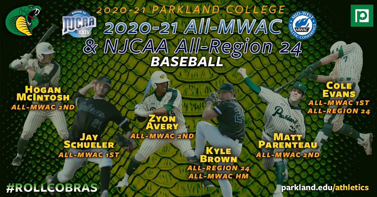 🐍 <a href="/Cobra_Baseball/">Parkland Baseball</a> ⚾️
postseason recognition

<a href="/parklandcollege/">Parkland College</a>
bit.ly/3yYSOtR