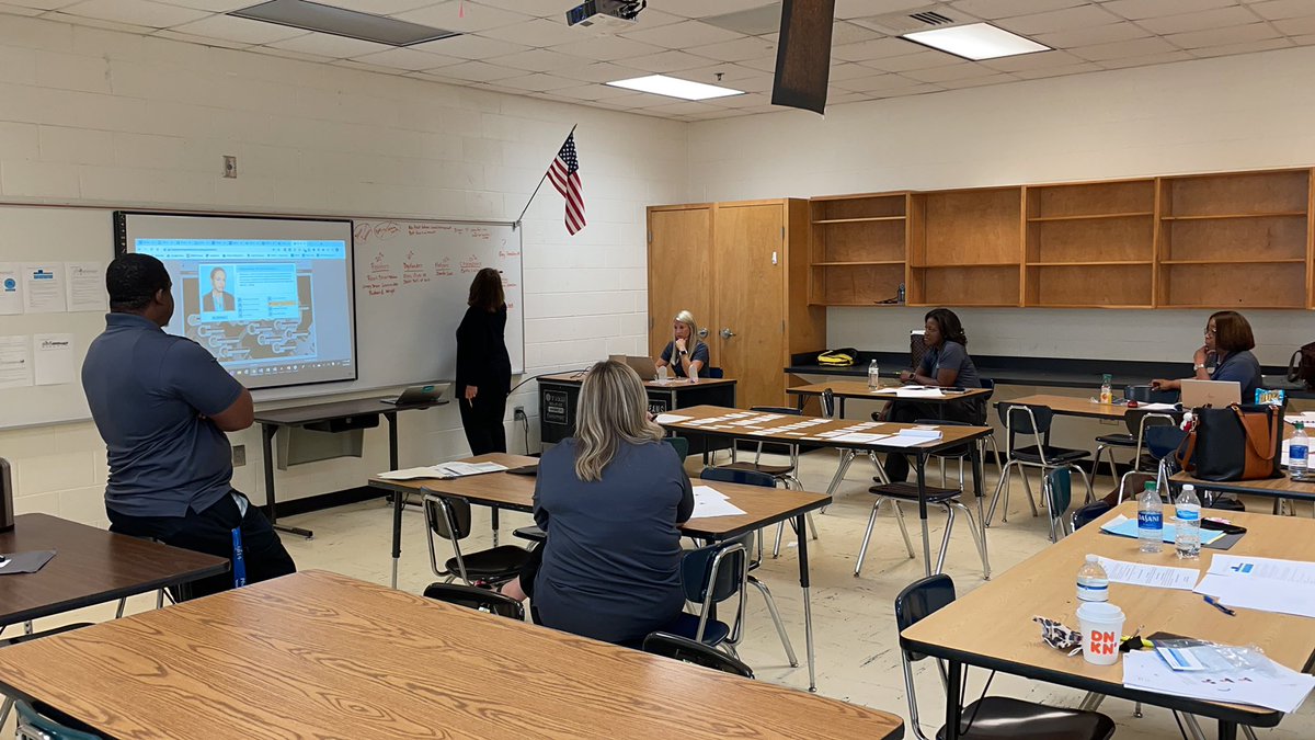 Great group of HCS leaders working together to increase our leadership capacity!