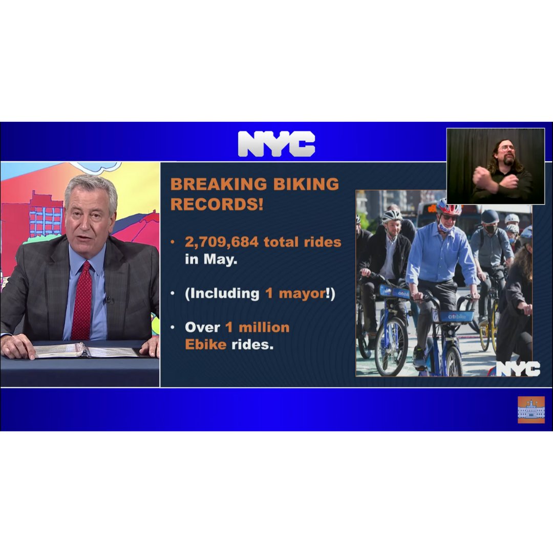 Citi Bike Big News Did You Catch Nycmayor Announcing Our Record Breaking May During This Morning S Briefing Ride On Citi Bike Fam T Co Mqew6jggeo Twitter