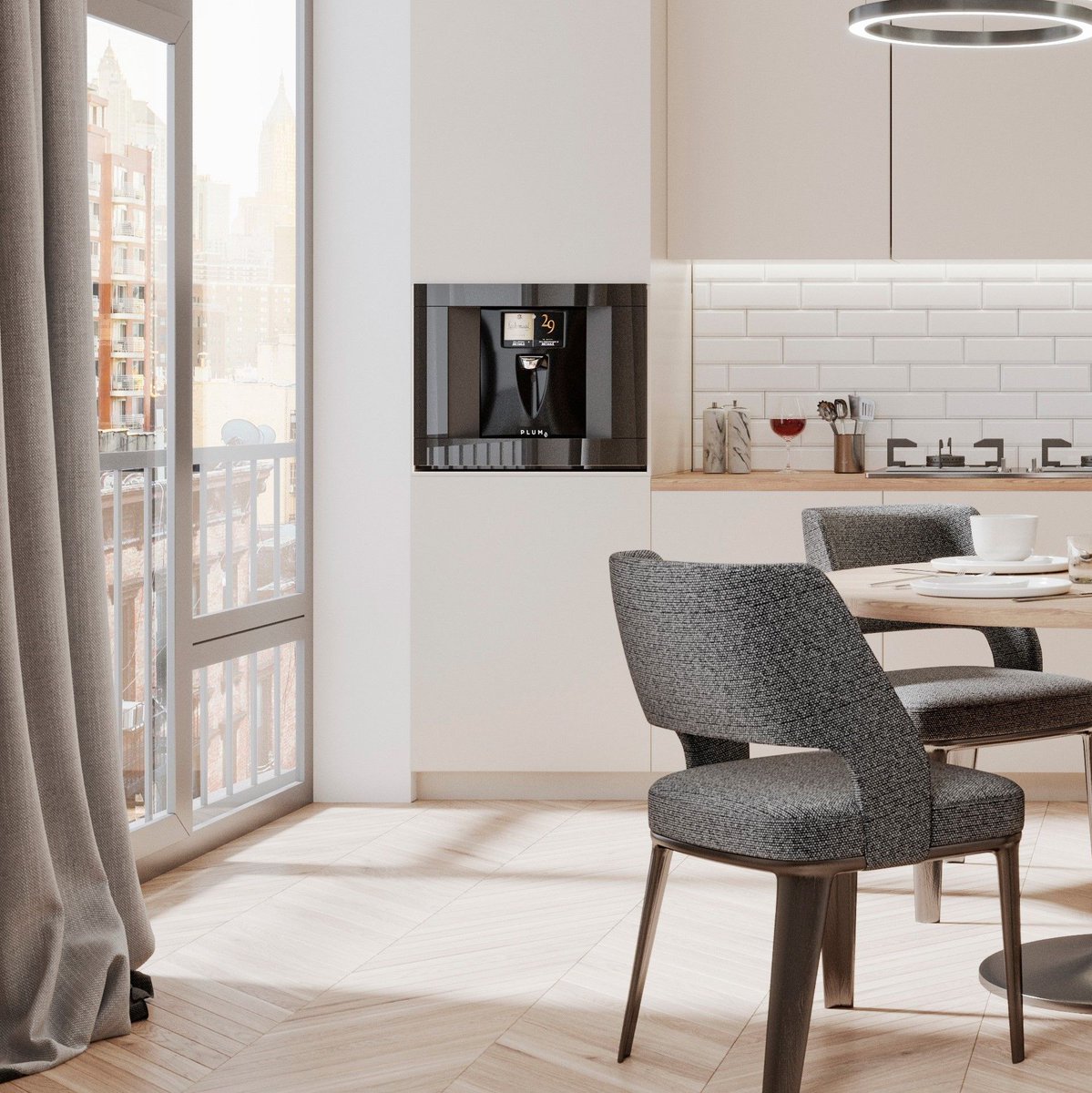 Did you know that Plum is available as an integrated appliance? This flush mount option comes in black and stainless steel, and looks perfect in any kitchen or bar design. Where would you incorporate a Plum into your home?