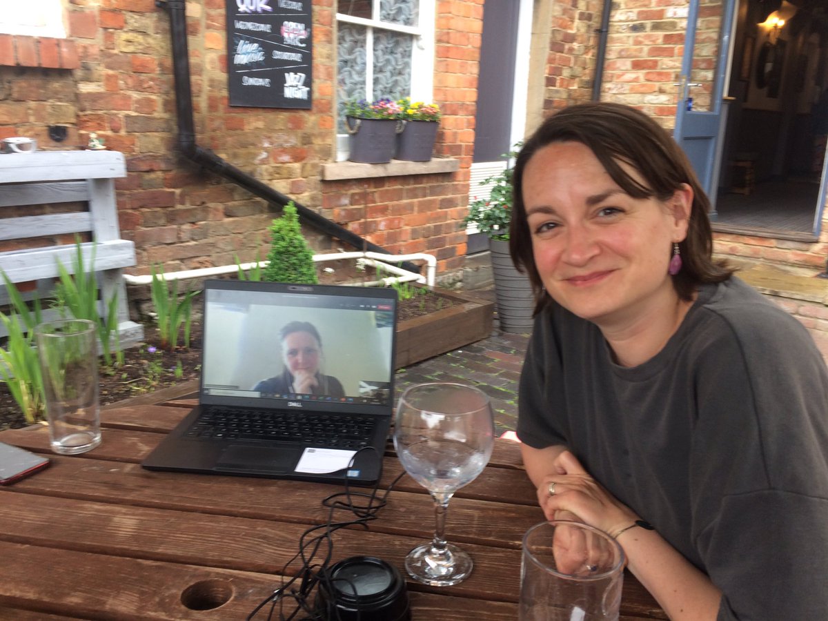 AndrosHuntsman's tweet photo. Waving goodbye to @Philly130 with @WilliamAHorley and @LauraGarlic (and Charlotte on screen). Good luck, Phil 😃 https://t.co/7RlzxE4pBU