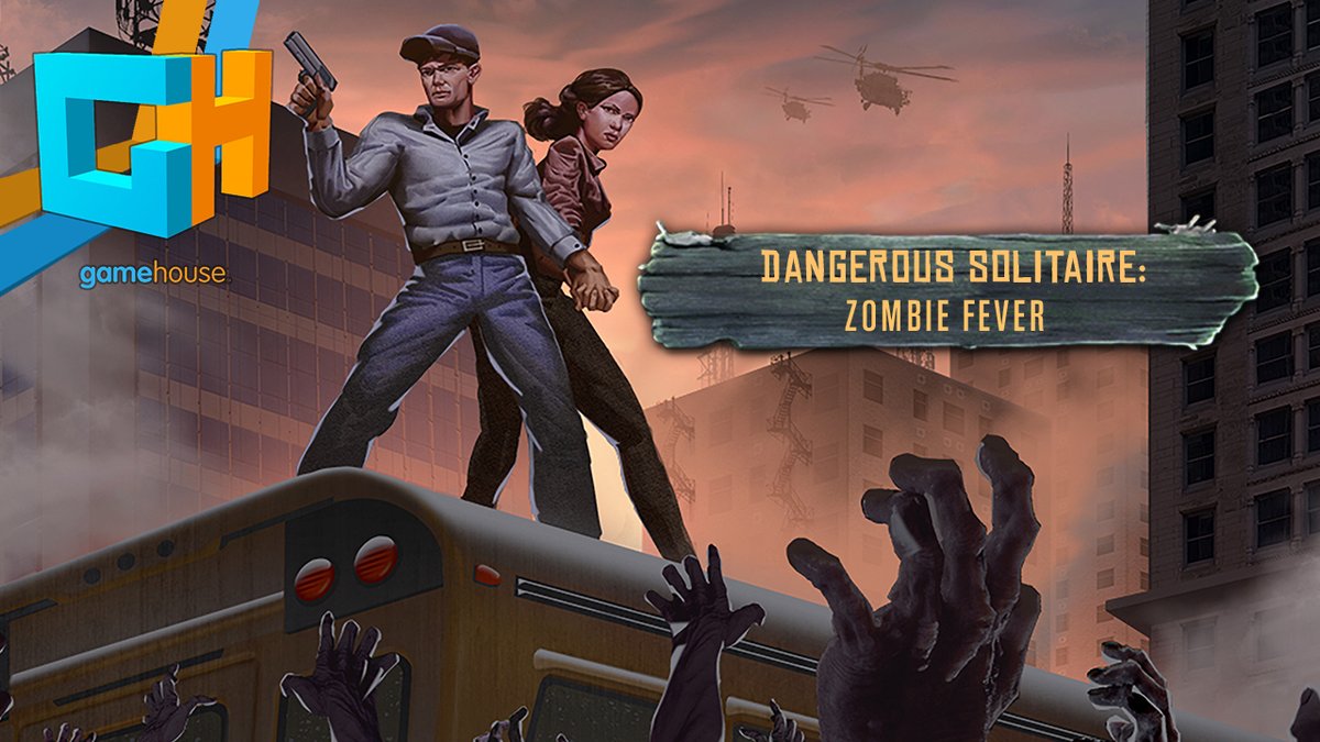 GameHousePlay's tweet photo. Survive a zombie apocalypse in the thrilling Card game Dangerous Solitaire - Zombie Fever! Play now - https://t.co/ReS854sGv0 https://t.co/3ckJ9mKKo8