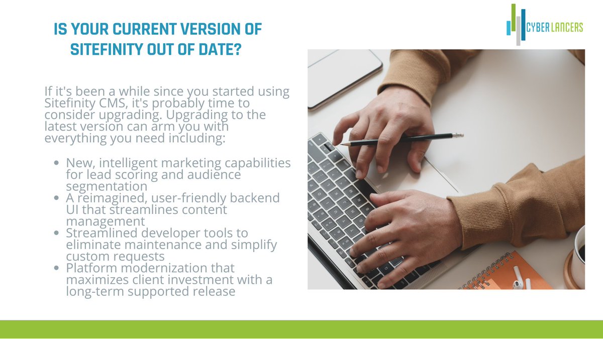 CyberLancers's tweet image. At CyberLancers we have extensive experience in Sitefinity CMS Development and we are known for being a trusted partner, strong communicator and being accountable to our clients. Learn more about CyberLancers at cyberlancers.com. #sitefinitydevelopment #webdevelopment