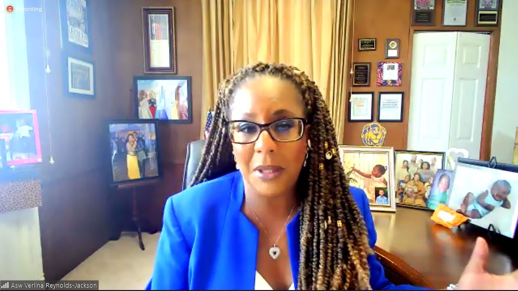 "I know how critical housing is when you're in a situation of despair. [...] Health and housing - they go together. Whether we are talking physical OR mental health." - <a href="/ASWReyJackson/">Verlina Reynolds-Jackson</a> we agree! Thank you for joining us &amp;for your support for #Banthebox #DontRaidtheNJAHTF #NJLegDay