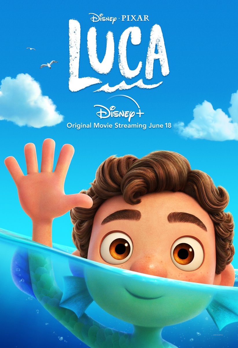 #PixarLuca swims to Disney+ on June 18! Check out new posters featuring Luca, Alberto and Giulia!