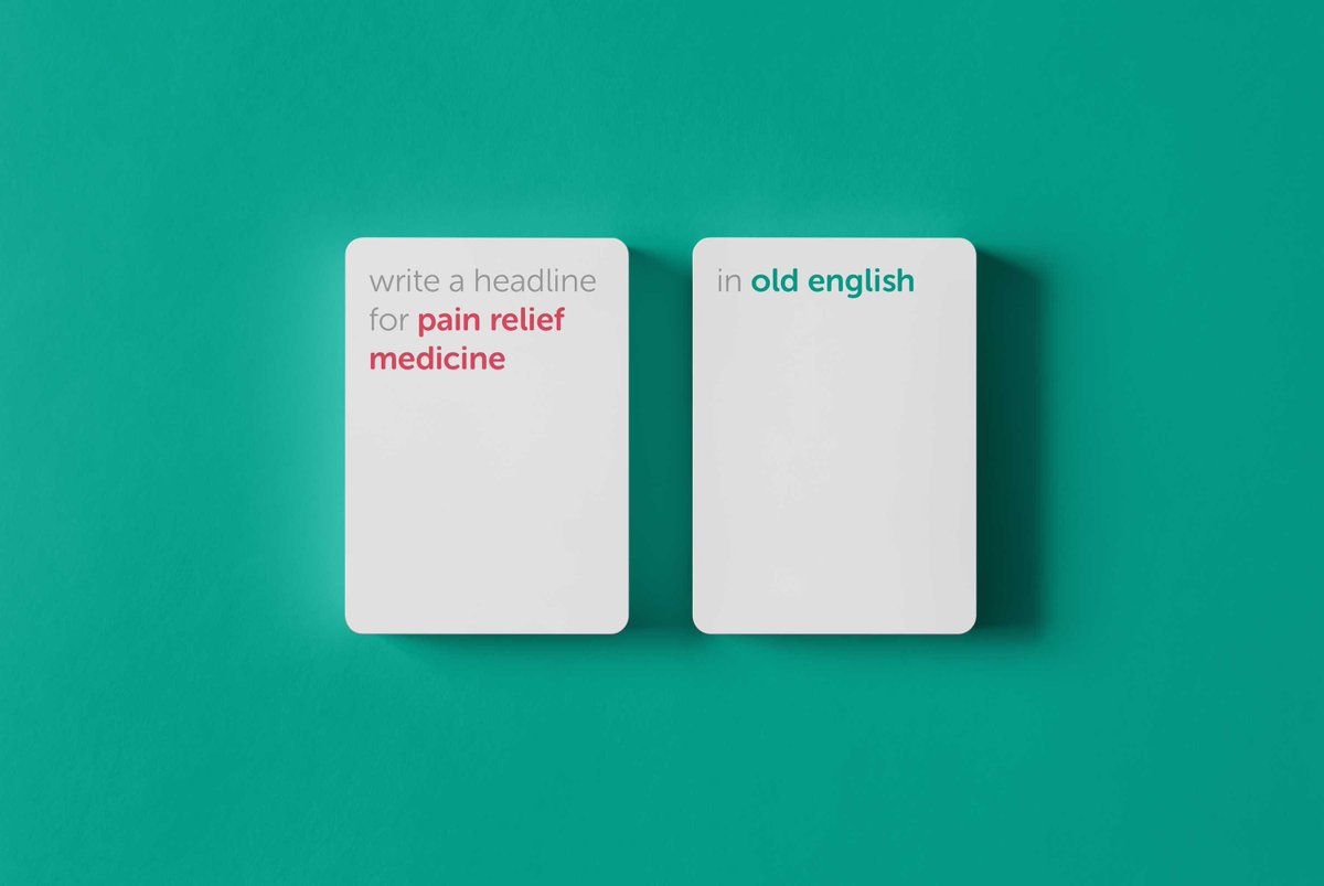 washapig's tweet image. It&apos;s #washapigwednesday. This Ye Olde English HOW card is one of my faves. Reply with the first headline that pops in your head.⠀⠀
-----⠀⠀⠀⠀⠀⠀
#creativetool #brainstorming #writinghack  #ideation #creativeteam #adagency #creativeblock #copywriting #adnerd #adcopy