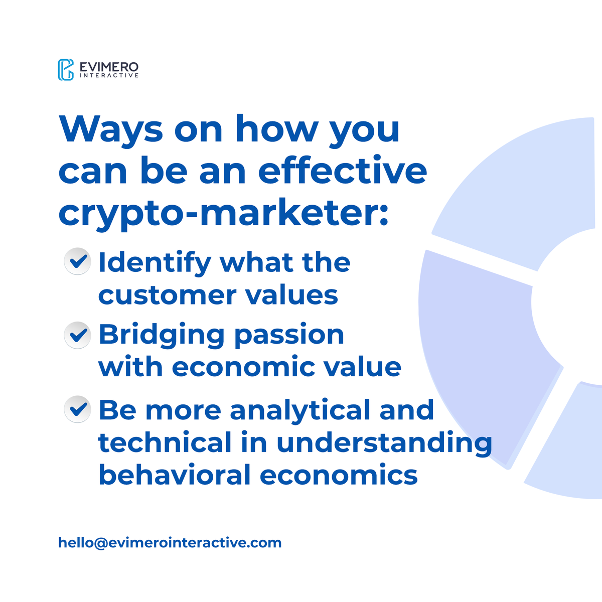 evimerointeract's tweet photo. Share this content and let us know what you think are the other ways you can be an effective crypto-marketer!

#EvimeroInteractive https://t.co/QblfdB7mrS