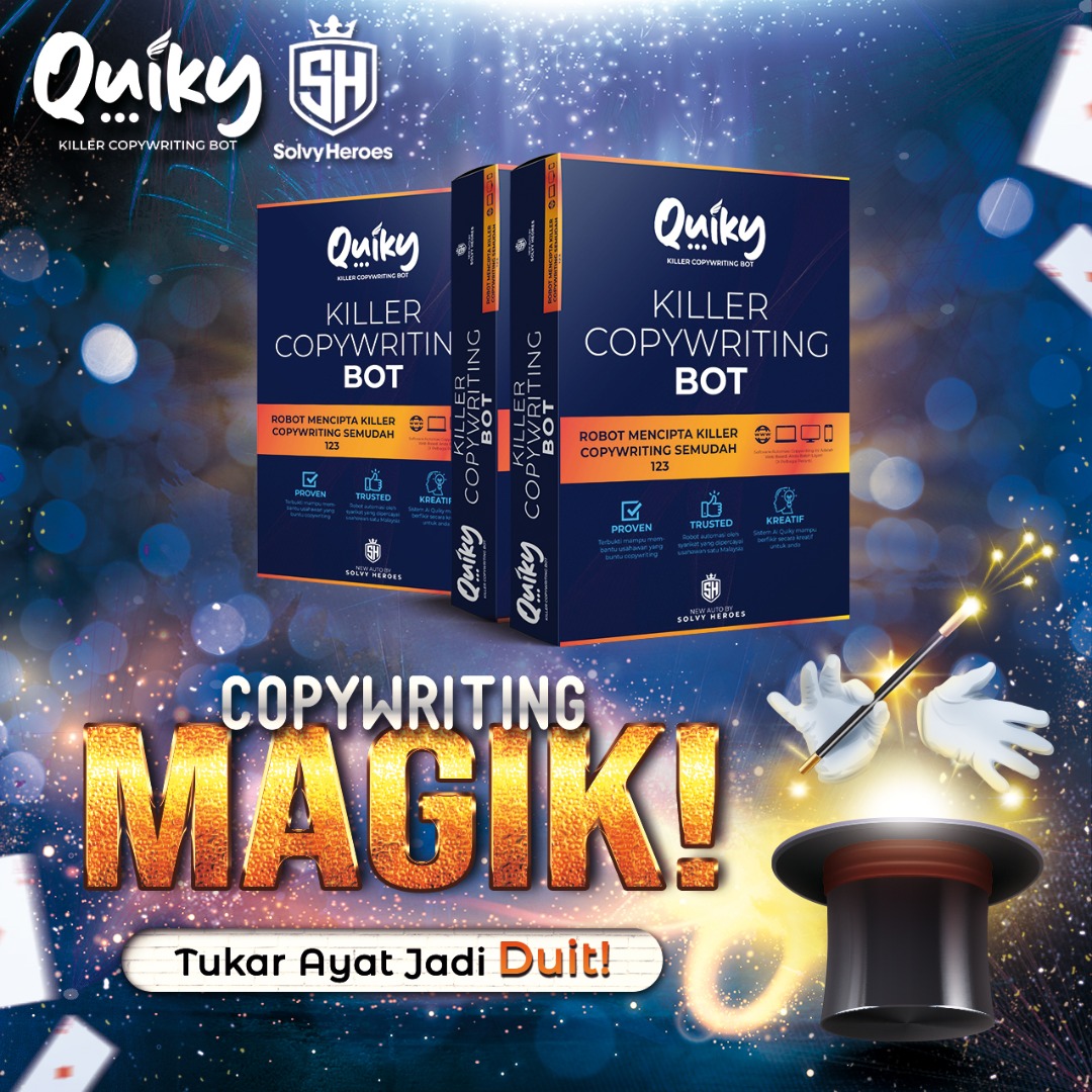 SolvyWarriors's tweet photo. Anda ada masalah tak tahu buat ayat iklan untuk produk anda di socmed?

Buntu dan stuck dan tak tahu nak buat ayat copywriting atau tak sempat nak tulis ayat copywriting?

Jika anda ada masalah ini, pasti ramai yang ada masalah yang sama.

#copywriting #Software #solvy https://t.co/Ll705mgqge