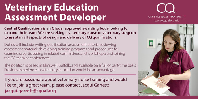 Central_Quals's tweet photo. Are you a vet or vet nurse and passionate about VN training?

Here's an opportunity to join our fabulous team.

#NewJob #Veterinary #Education #VetNurse #Career https://t.co/sNVJHunjUy