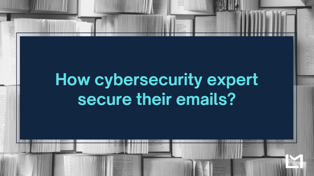 🤔How #CyberSecurity expert secure their #emails? 

Any good practices or insights would be helpful to share with us all!🤗

Please feel free to leave your suggestions down below!👇

#emailsecurity #gdpr #tips #experts #insights #dataprivacy #emailprivacy #emailprotection