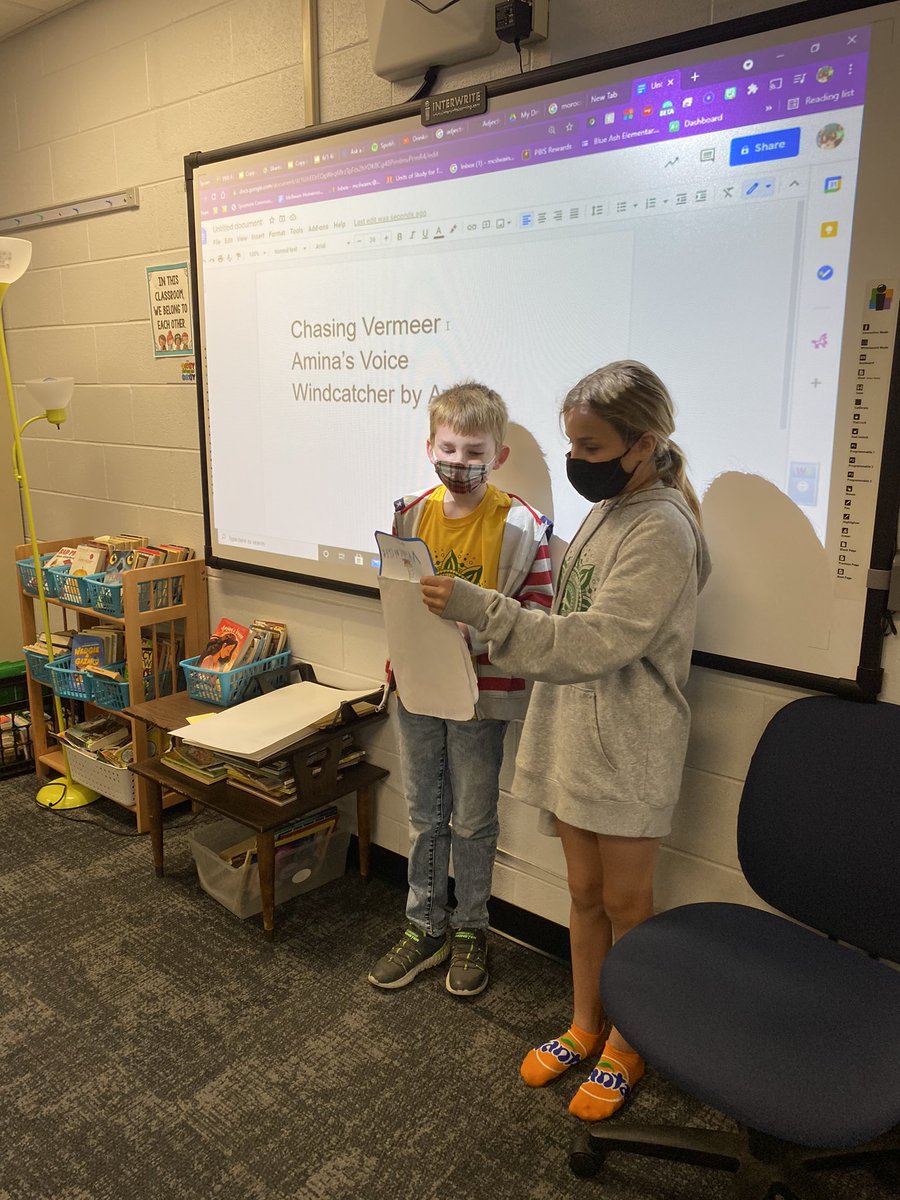 We presented our Book Club projects and our 4th Quarter Book Projects on Flipgrid! After watching these, we each created a summer reading list! ❤️<a href="/BlueAshElem/">Blue Ash Elementary</a>