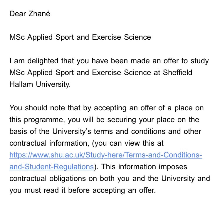 comfortable saying this now as ive received my final module grades for the year (barring my dissertation) but a couple of months ago i was given a conditional offer to continue my studies at <a href="/sheffhallamuni/">Sheffield Hallam University</a>! excited to join the Hallam family in autumn❤️