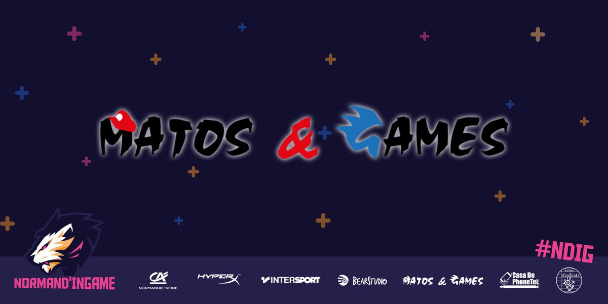 Merci à <a href="/MatosandGames/">Matos and Games</a> qui nous fournit 350€ de bons d'achat à utiliser dans sa boutique rétro gaming rouennaise👾

Retrouvez-le sur son site: matosandgames.fr

Inscrivez vous à un des tournois sur normandingame.fr pour tenter de gagner un de nos lots😎

#NDIG