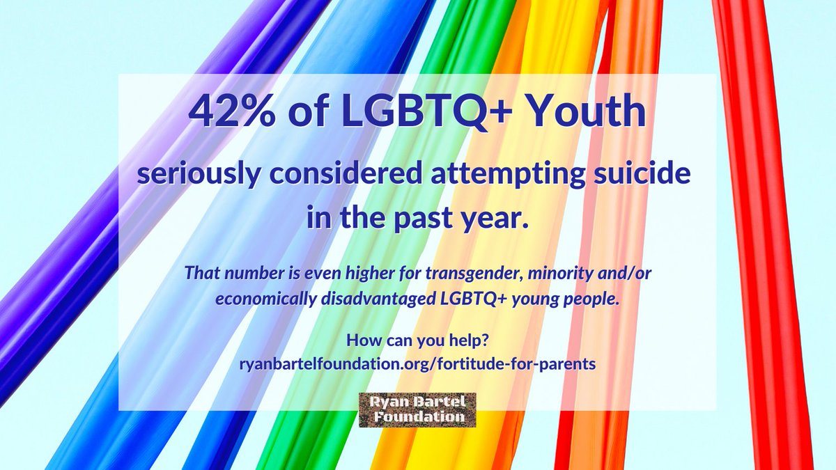 RyanBartelFdn's tweet image. #FORTitude We're All Human Wednesday
Learn how to be an Ally and Advocate for LGBTQ+ Teens! Register now for FORTitude for Parents on June 10th: ryanbartelfoundation.org/fortitude-for-…
#Wereallhuman #RyanBartelFoundation