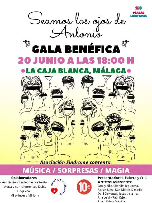 No os perdáis a <a href="/Chandeautor/">chande</a> y @carloschandejr el 20 de junio a las 18h en #lacajablanca en #malaga junto a otros grandes artistas Gala Benéfica #somoslosojosdeantonio ¡No faltéis! ¡RT! <a href="/timmyropero/">Timmy Ropero</a>