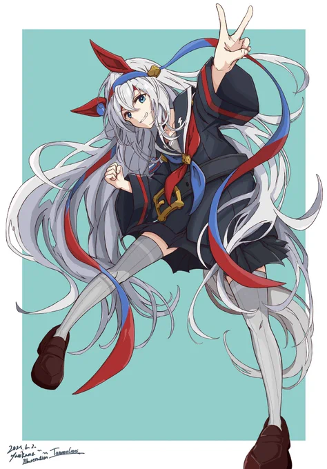 #ウマ娘
タマモクロス描いてみた 
