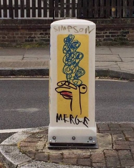 NoContextBrits's tweet photo. Not Banksy’s best work but still decent. https://t.co/GhRfM9mS4T