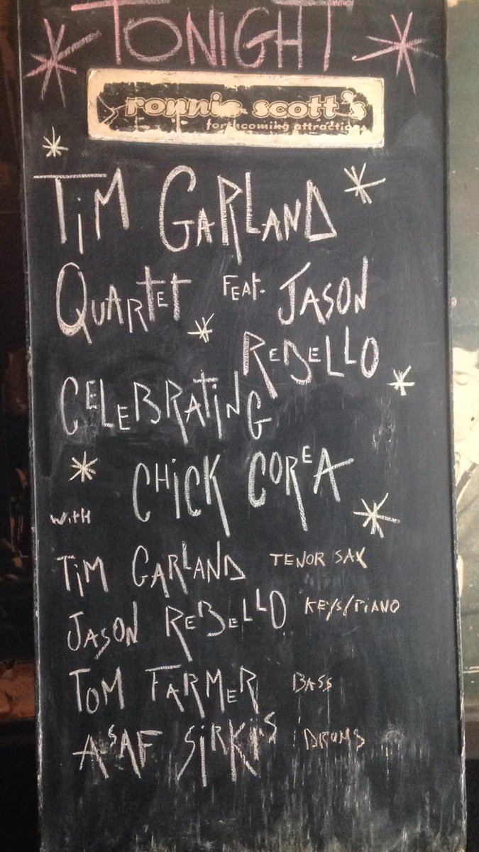 Tonight, celebrating the music of Chick Correa will be Tim Garland.