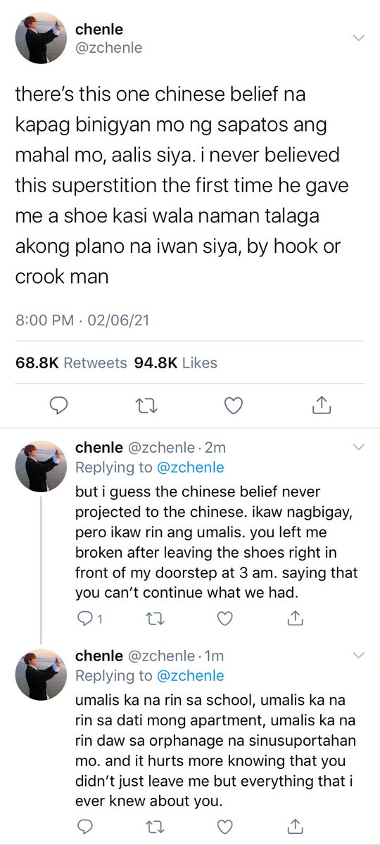 sojubangs's tweet photo. anong iniwan ng ex mo sa’yo?
— a chenji/chensung one-tweet au. https://t.co/bjnrtfZn1t