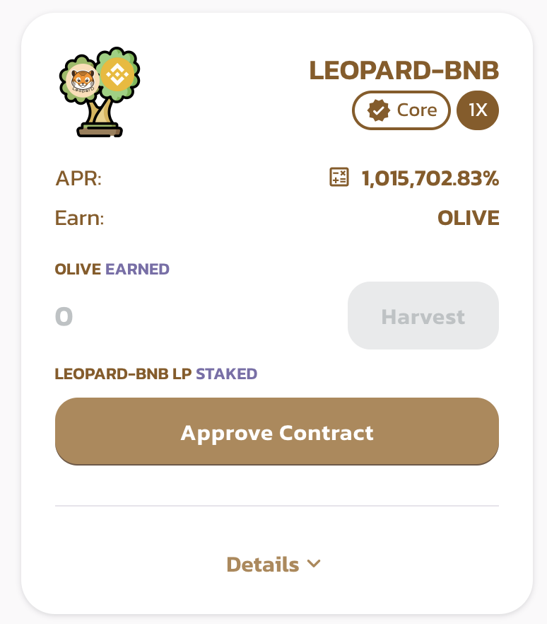 OliveCashBsc's tweet photo. 🐆We deployed new features with @Leopardbsc.
Pool: Stake Olive - Earn Leopard
Farm: Stake Leopard/BNB LP - Earn Olive
https://t.co/Fyjnz5uXKR
#BSC https://t.co/jKU0Dr9Uf9