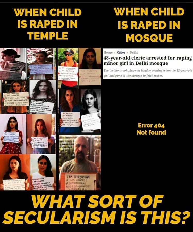 kaurav_pramod's tweet photo. #JusticeForOurGirl
Shame on monster #Maulvi
we want justice.....
#JusticeForOurGirl
STOP RAPING IN MOSQUES 🙏 https://t.co/84LFguFClx