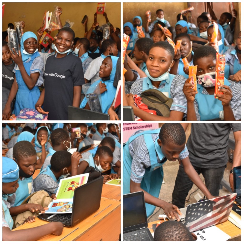 girlsInspired_'s tweet photo. Femme-Analytics is our digital skills training for girls.
We visited & educated girls of Aje Comprehensive Junior High Secondary Sabo, Yaba, Lagos on online safety.
We appreciate @DigitalSkillsAF @uacfoodslimited & @BeloxxiNigeria for donating to sponsor this program.
#GIA #GIDN https://t.co/sMWC4JoYeT