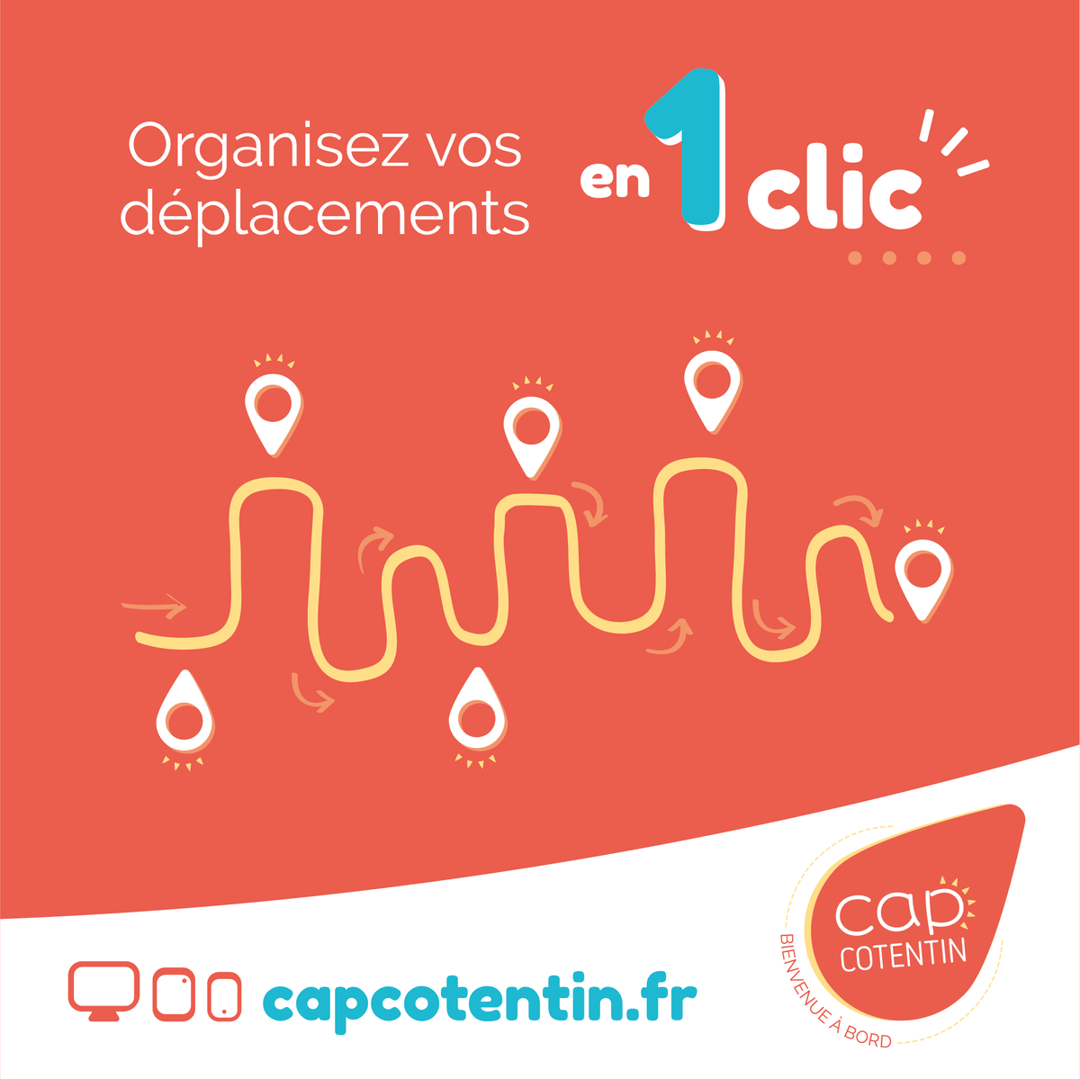 Découvrez le visage de la nouvelle #OffreMobilité du Cotentin !
A partir du 30 août 2021, 1 réseau unique, des mobilités multiples.
+ d'infos >> bit.ly/2RUAH7H
#CapCotentin #RévolutionMobilité @StéphaneBarbé