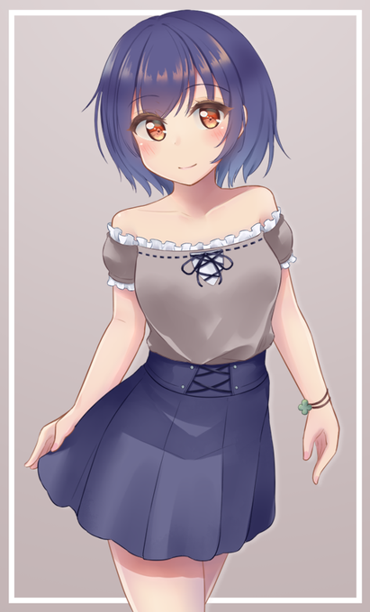 先週の配信で描いてた女の子 