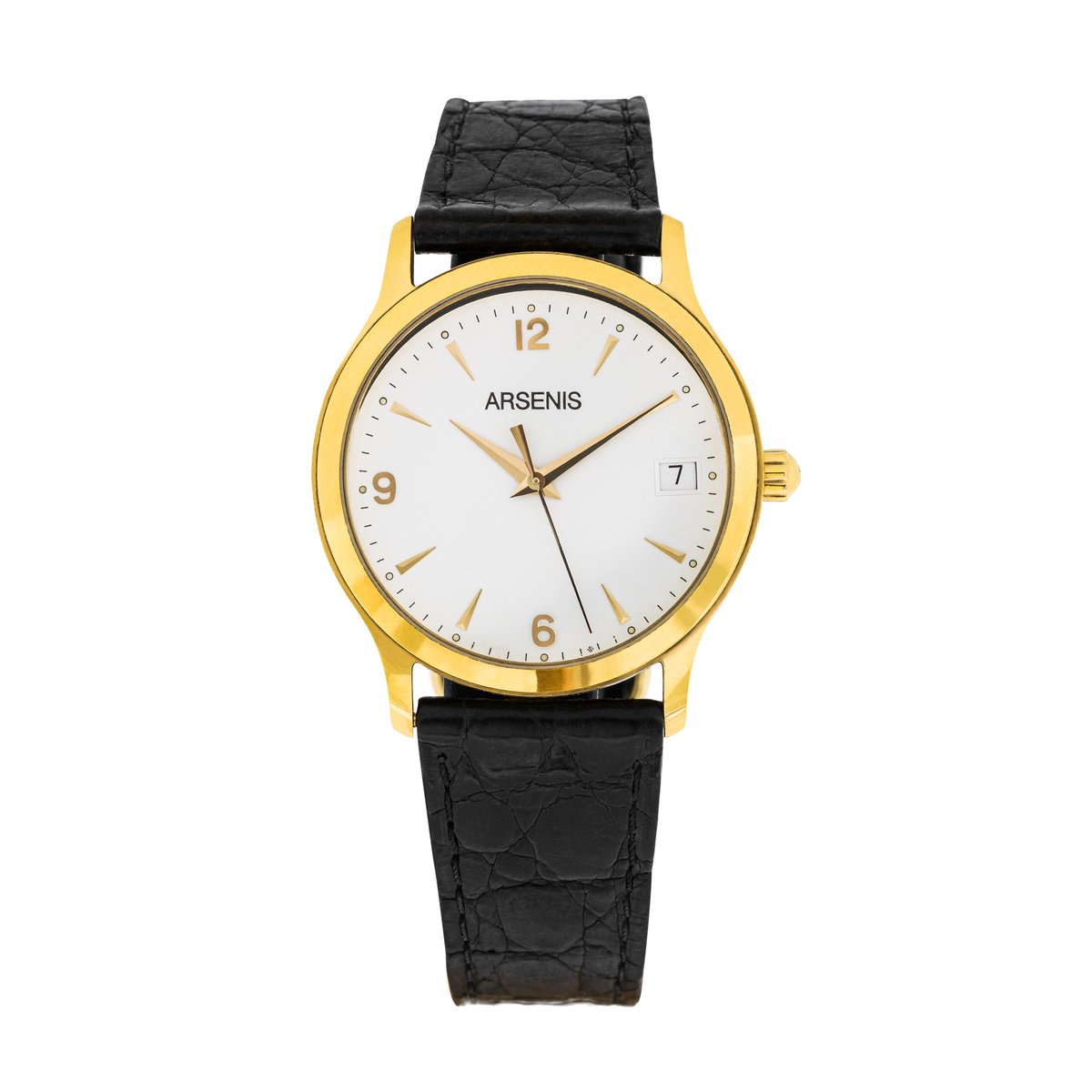 arsenisv's tweet photo. ARSENIS GOLD WATCH COLLECTION
PROFESSIONAL
A Eta Swiss made Movement, in 18k Gold case, white dial, with Alligator strap.
#arsenis #vildiridis #professional #gold #swissmade #watches https://t.co/sqnuHeoIcf