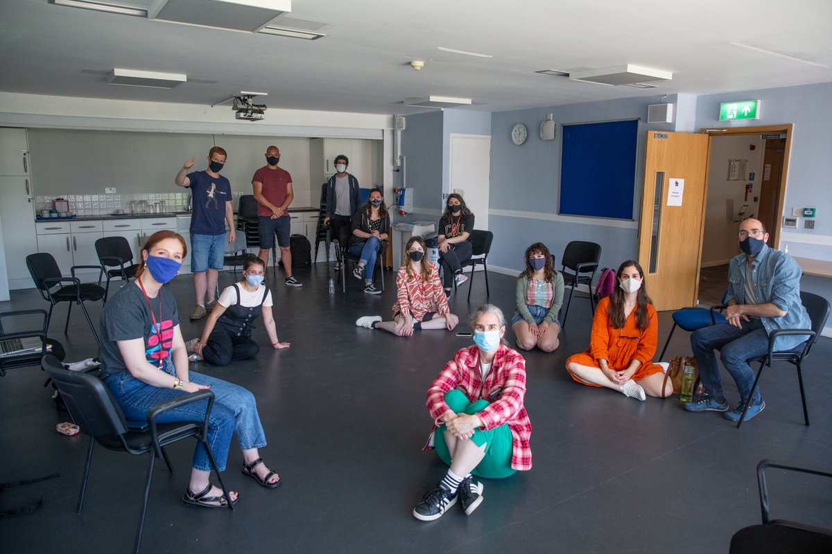 SBC_Theatre's tweet photo. First day of rehearsals 🥳 

Creative team photo 😷 

#CanYouHearMeNow #Coventry2021 

📸 @ddwwcc https://t.co/LQyttK3GtW
