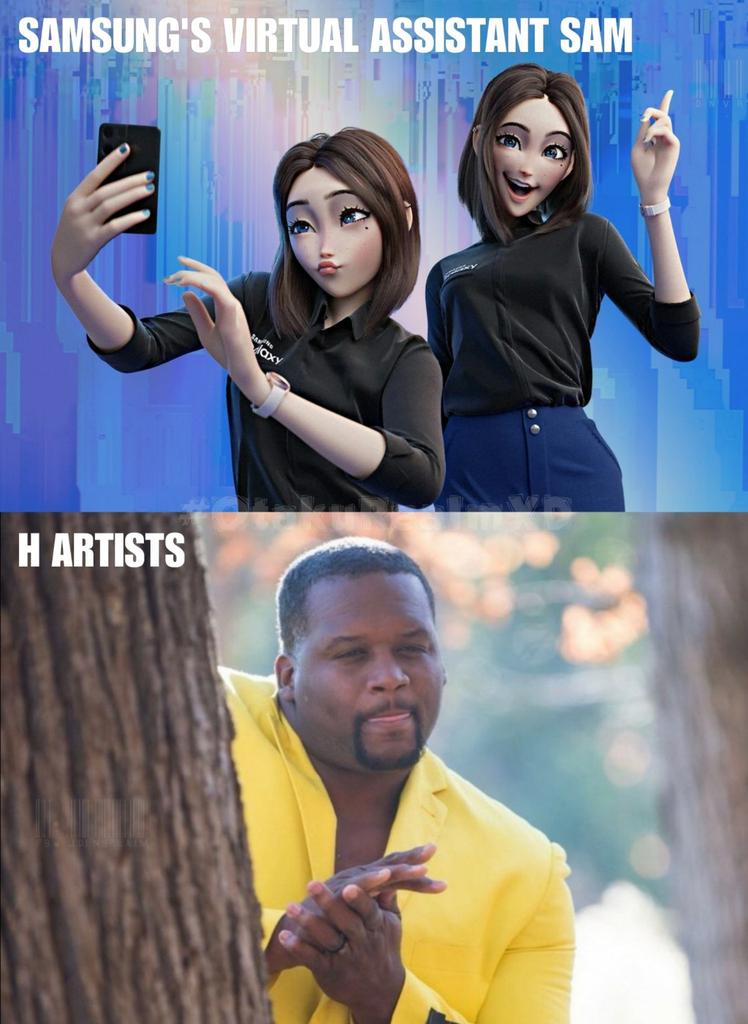 dnvrramos's tweet photo. SAMSUNG'S VIRTUAL ASSISTANT SAM ���

Not yet confirmed but who cares. jk

#samsung #samsunggalaxy #Sam #meme #OtakuRealmXD https://t.co/onZ4mGziYG