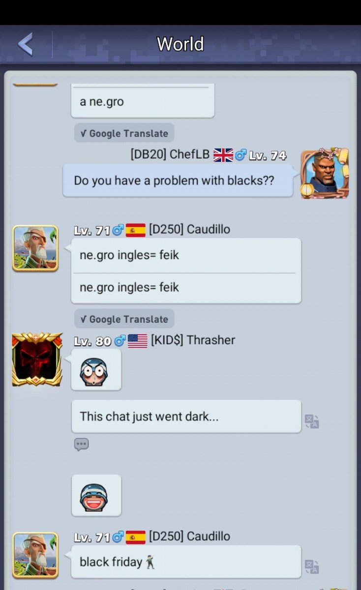BajanChefLB's tweet photo. My first experience of online gaming racial abuse...he got muted. Should more have been done?? 🤷🏾‍♂️🤷🏾‍♂️ Please share and make people aware. @TBattlegame #racism #racism2021 #sharethis https://t.co/zRMHs9am0H