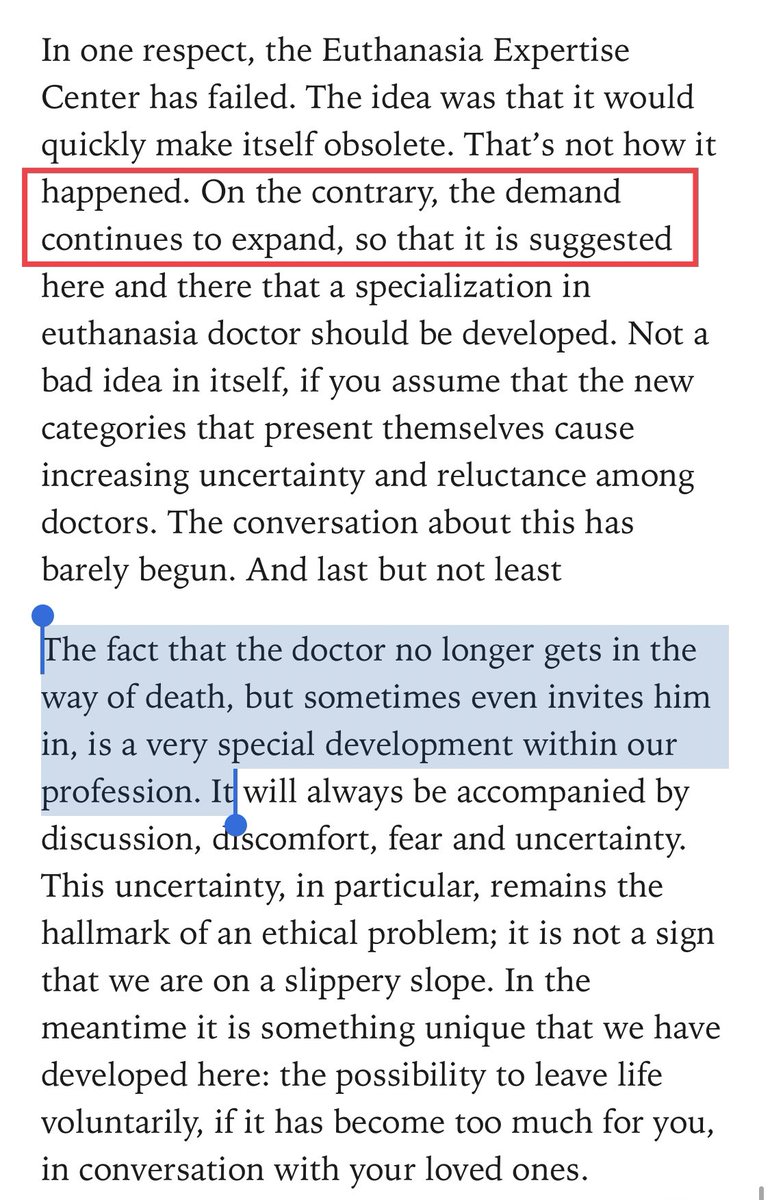 Bert Keizer, Dutch geriatrician, works for the End of Life Clinic (Levenseindekliniek) which offers euthanasia or assisted suicide to people whose own physician has denied their request.

Last year he wrote this grotesque op ed in Dutch Medical Journal.