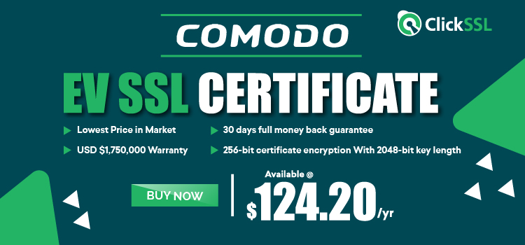 clickssl's tweet image. Get green branded bar to build trust by displaying your &quot;company name” into green text in the browser address bar with Comodo EV SSL Certificate!
Available in just $124.20/yr.!
Click here to get more details : clickssl.net/cheap-comodo-e…

#BuyComodoEVSSLCertificate #ComodoEVSSL