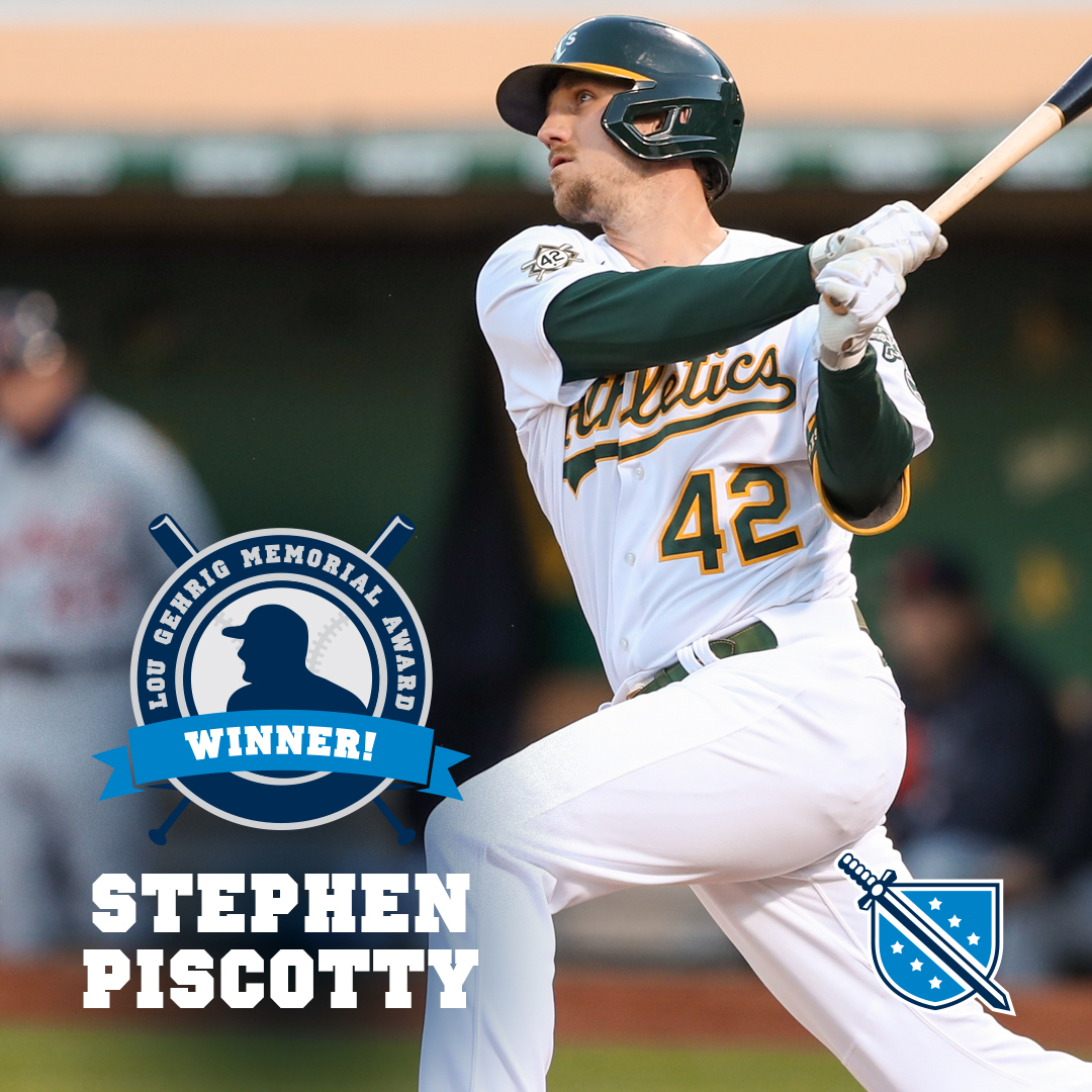 Phi Delta Theta (@phidelt) on Twitter photo Stephen Piscotty of the Oakland <a href="/Athletics/">Athletics</a> has won this year’s Lou Gehrig Memorial Award, sponsored by the Phi Delta Theta International Fraternity. Piscotty is the first member of the A's to win the award. phide.lt/3wOLnn0
<a href="/alscureproject/">ALS CURE Project</a> <a href="/LG4Day/">Lou Gehrig Day Committee</a> #LouGehrigDay Stephen Piscotty of the Oakland <a href="/Athletics/">Athletics</a> has won this year’s Lou Gehrig Memorial Award, sponsored by the Phi Delta Theta International Fraternity. Piscotty is the first member of the A's to win the award. phide.lt/3wOLnn0
<a href="/alscureproject/">ALS CURE Project</a> <a href="/LG4Day/">Lou Gehrig Day Committee</a> #LouGehrigDay