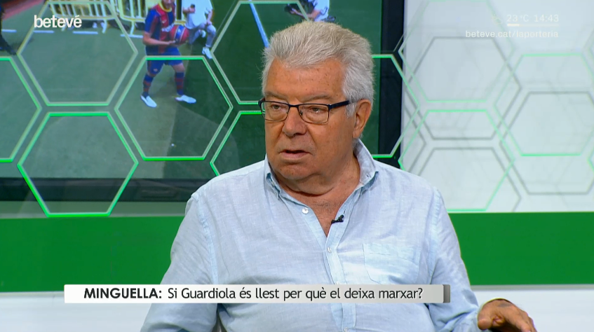 Laporteriabtv's tweet photo. 🤔 @minguellajm sobre el fitxatge d'Eric Garcia pel Barça: "Si Guardiola és llest per què el deixa marxar❓"
📲 https://t.co/Efmuw1GYhi
#laporteria #EricCuler #mercato https://t.co/RXPswVGCvg