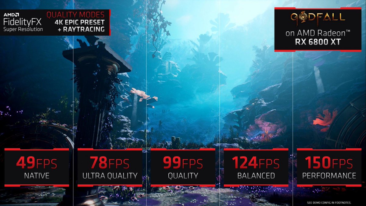 AMDIndia's tweet image. June 22nd -- Mark the date, for your hands on with @AMD FidelityFX Super Resolution as it first becomes available in games.

Learn more 👉🏾bit.ly/FFX_SR

Tell us which games you want to see it implemented in 👉🏾explore.amd.com/en/technologie…

 #GameOnAMD #GPUOpen #COMPUTEX 2021