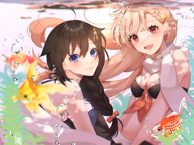水中にゆうしぐ 