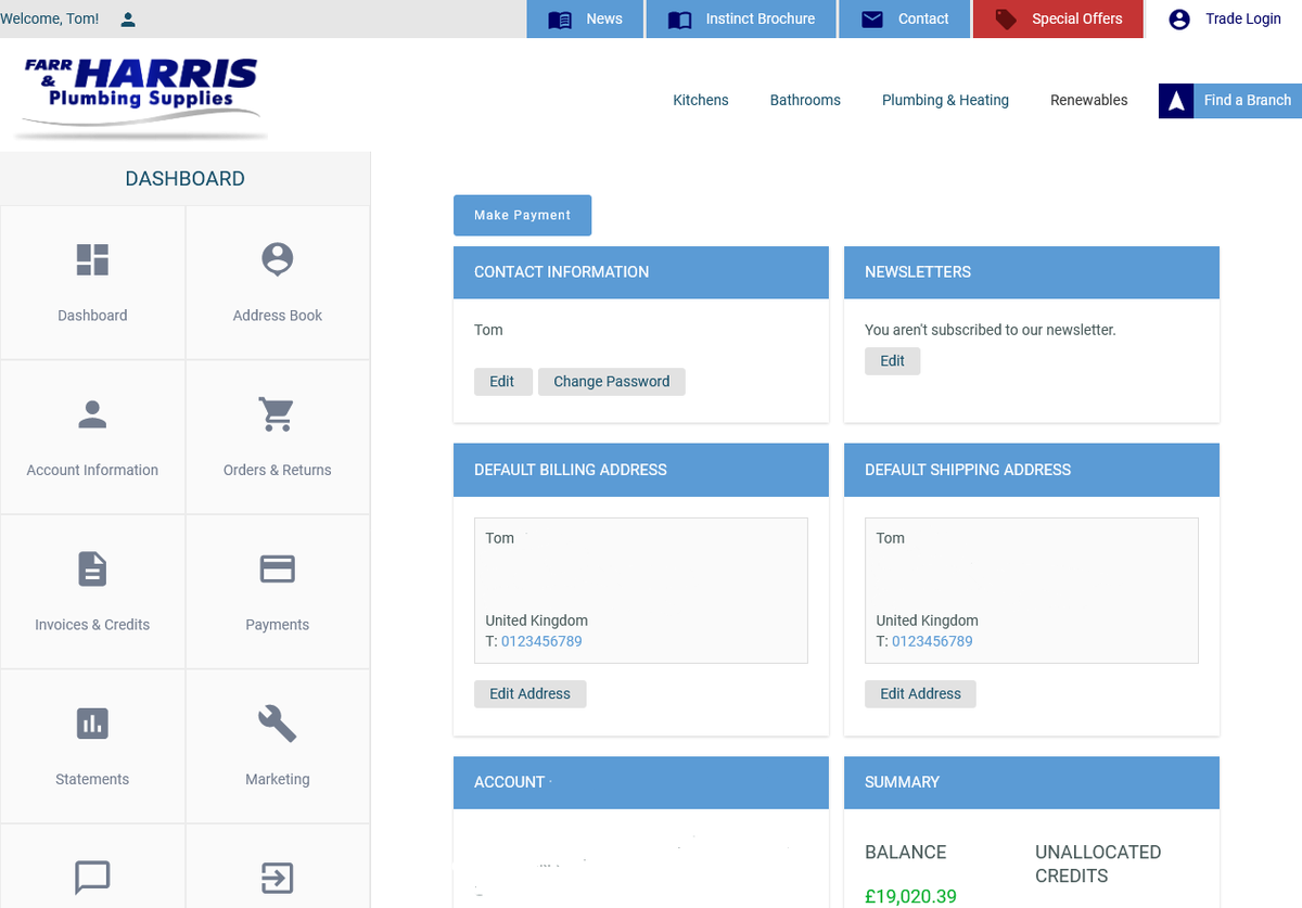 ACCOUNT PORTAL NOW LIVE! Account customers can now sign up to view invoices, statements and pay the account balance. Sign up here: farrharris.co.uk/customer/accou…