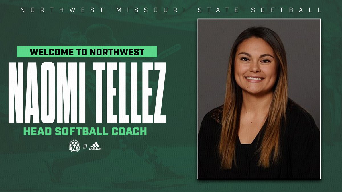 Northwest athletics is proud to present its newest head coaching hire in Naomi Tellez. Tellez will take over the <a href="/NWBearcatSB/">Northwest Softball</a> program officially July 1. She becomes the 10th head coach in Bearcat softball history. #OABAAB

bit.ly/3uO3VCh